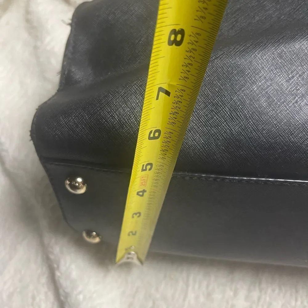 MICHAEL KORS Hamilton Saffiano Leather Black Satchel/shoulder bag.